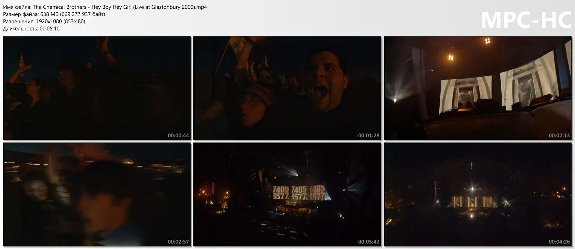 download | скачать The Chemical Brothers - Hey Boy Hey Girl (Live at Glastonbury 2000)