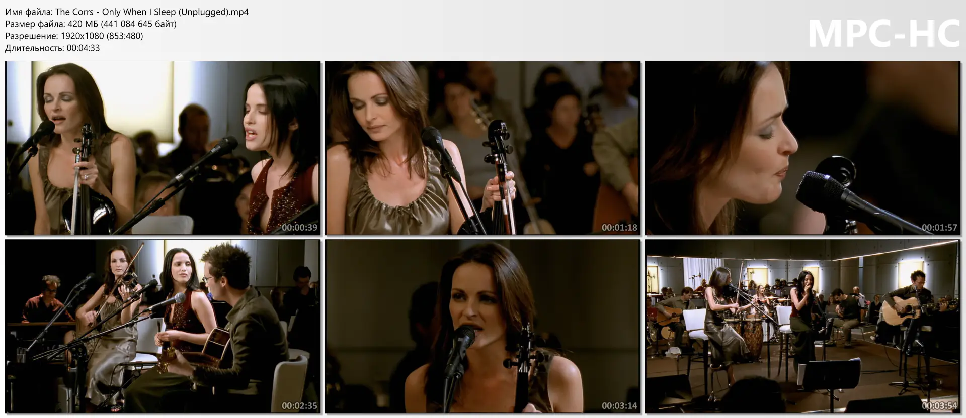 download | скачать The Corrs - Only When I Sleep (Unplugged)