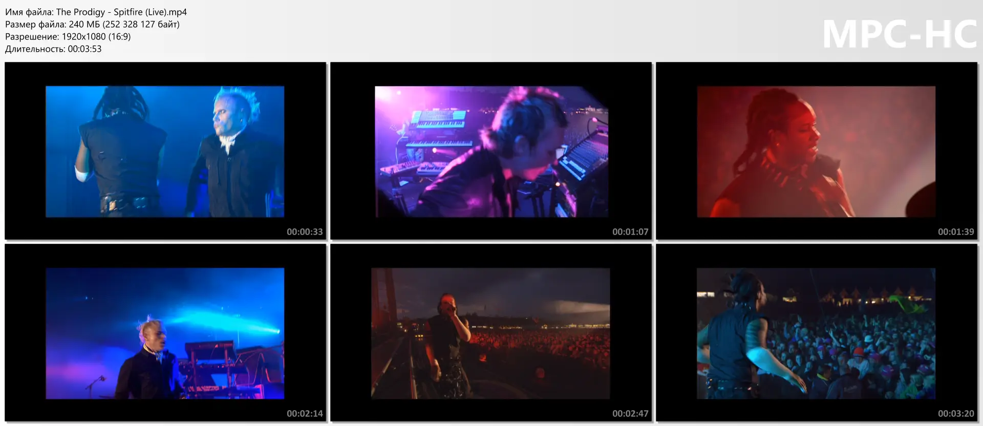 download | скачать The Prodigy - Spitfire (Live)