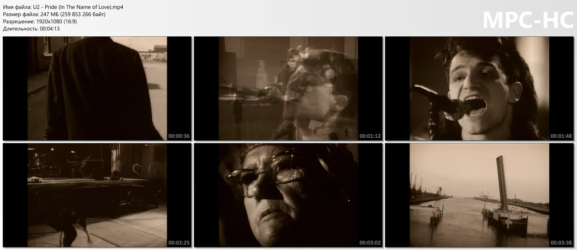 download | скачать U2 - Pride (In The Name of Love)