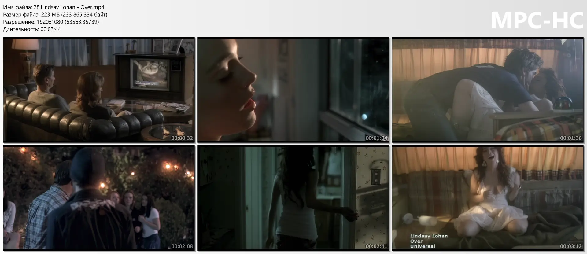 download | скачать Lindsay Lohan - Over